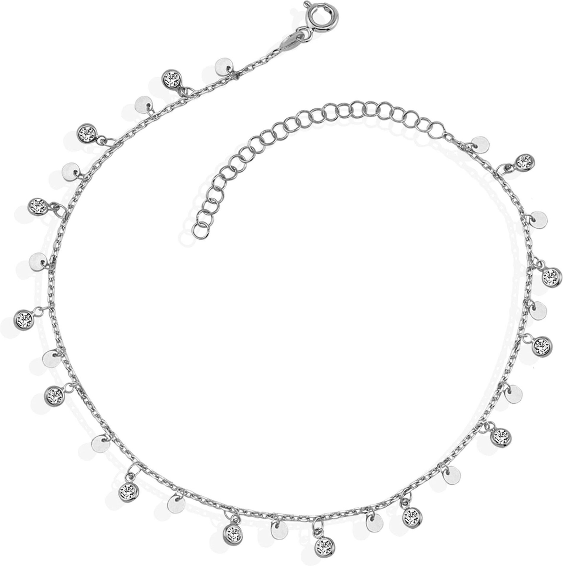 Dkeniz Armband 925 Sterling Silber rhodiniert Wunderkette Zirkonia