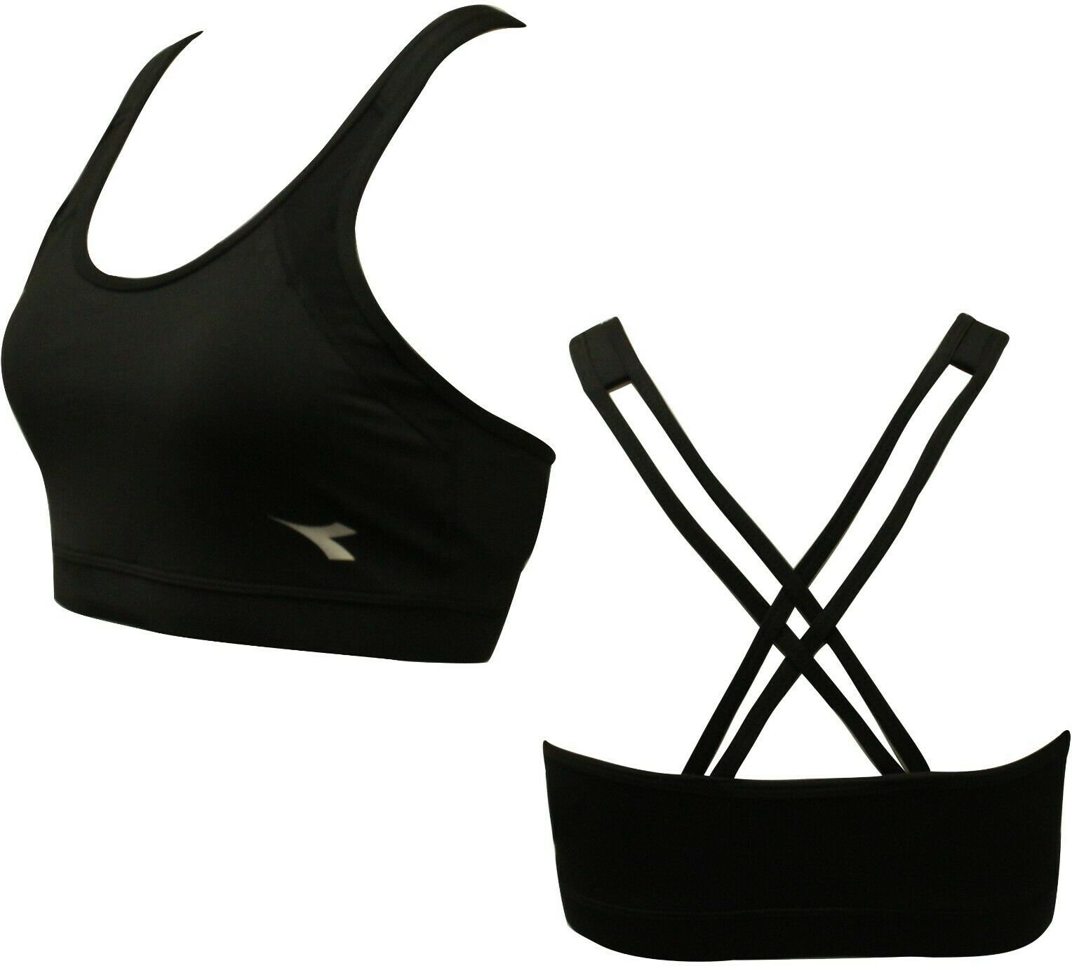 Diadora unterstützend Frauen schwarzer Sport BH