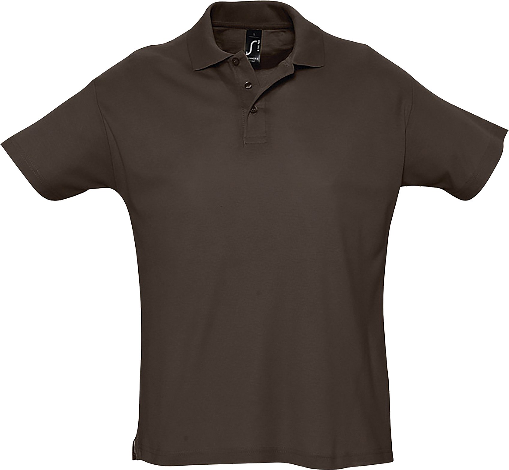 SOLS Herren Sommer II Pique Kurzarm-Poloshirt (Schokolade)