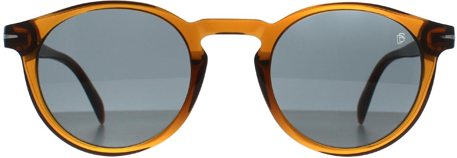 David Beckham Rund Herren Transparent Braun Blau DB 1036/S