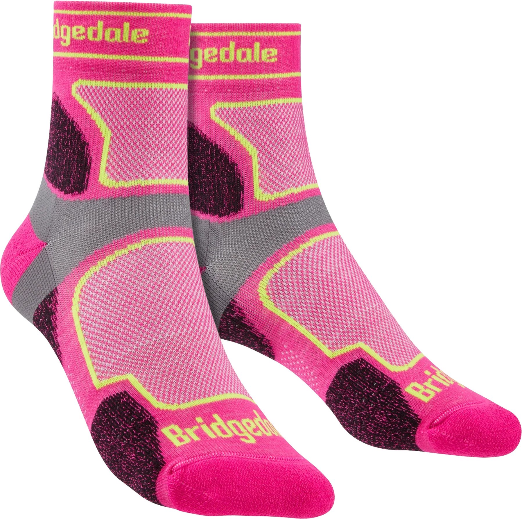 Bridgedale - Womens Running Ultralight Merino Socken - Pink