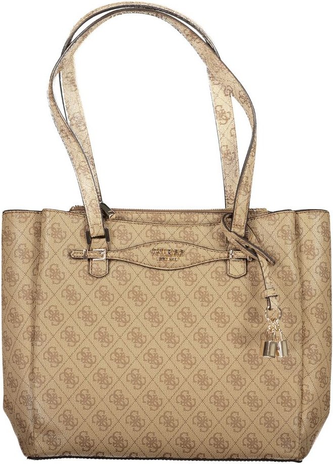 Beige Polyethylen-Handtasche