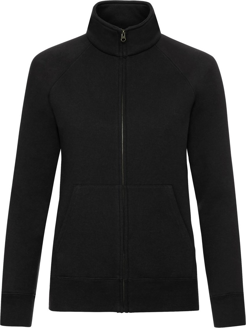 Fruit of the Loom - "Premium" Sweatjacke für Damen (Schwarz)