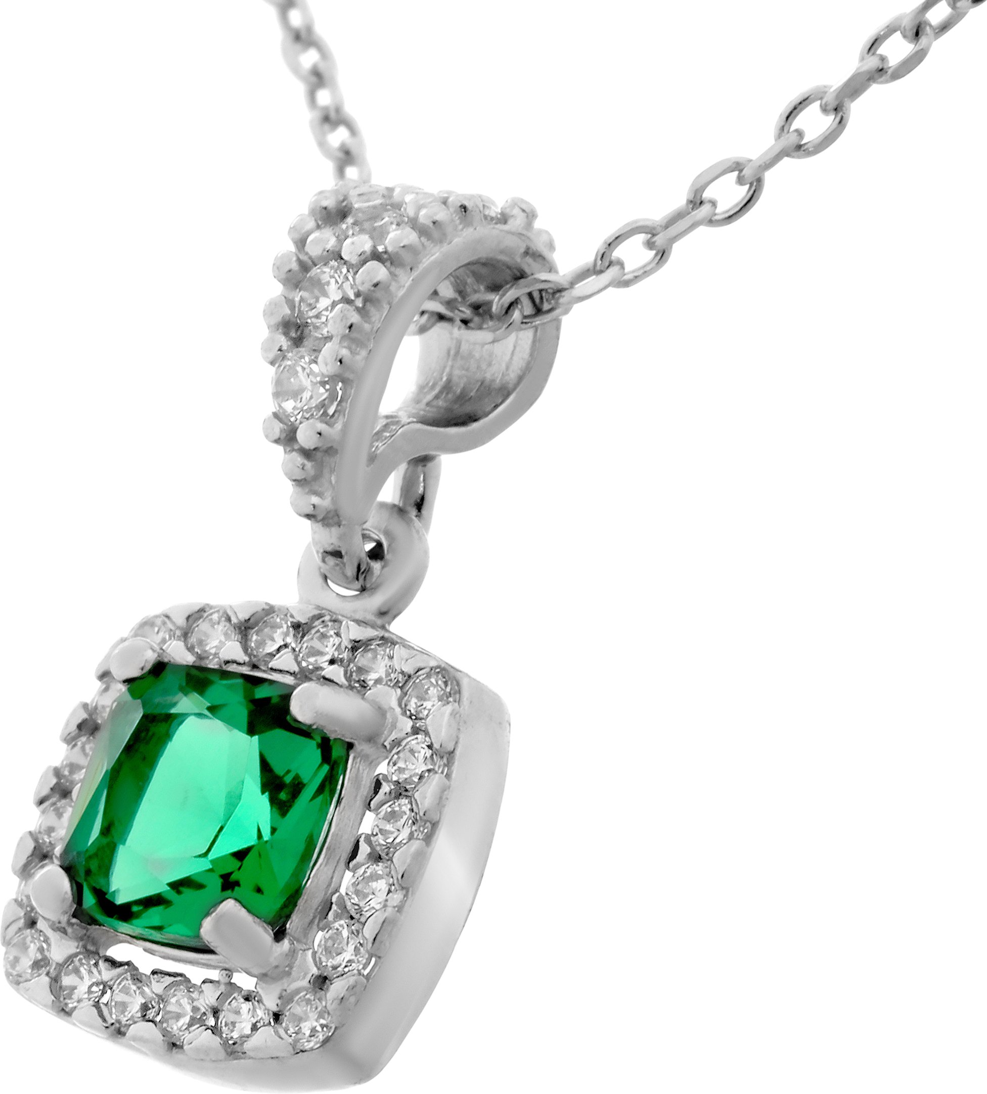 Orphelia 'Faustine' Damenkette mit Anhänger aus 925er Sterlingsilber - Silber ZH-7199/GR