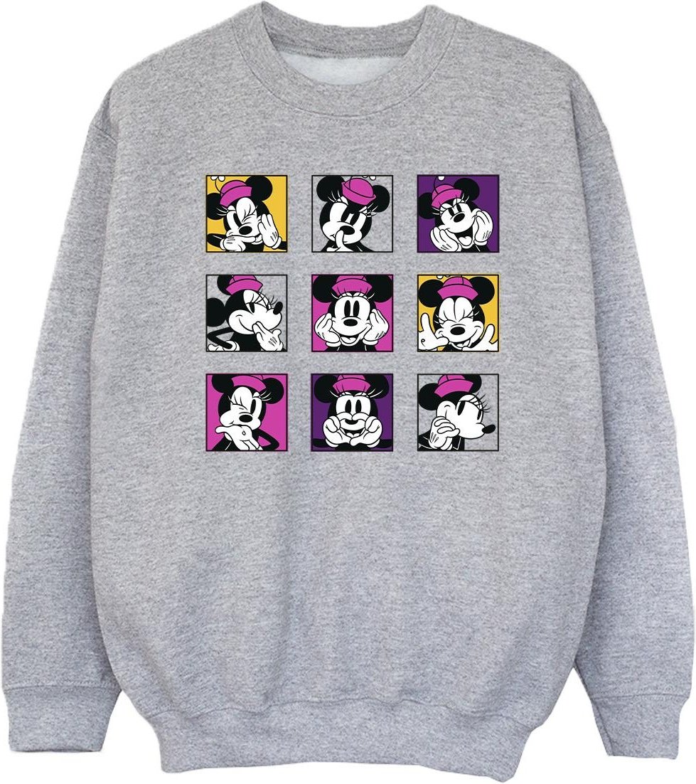 Disney - "Minnie Mouse Squares" Sweatshirt für Mädchen (Grau)
