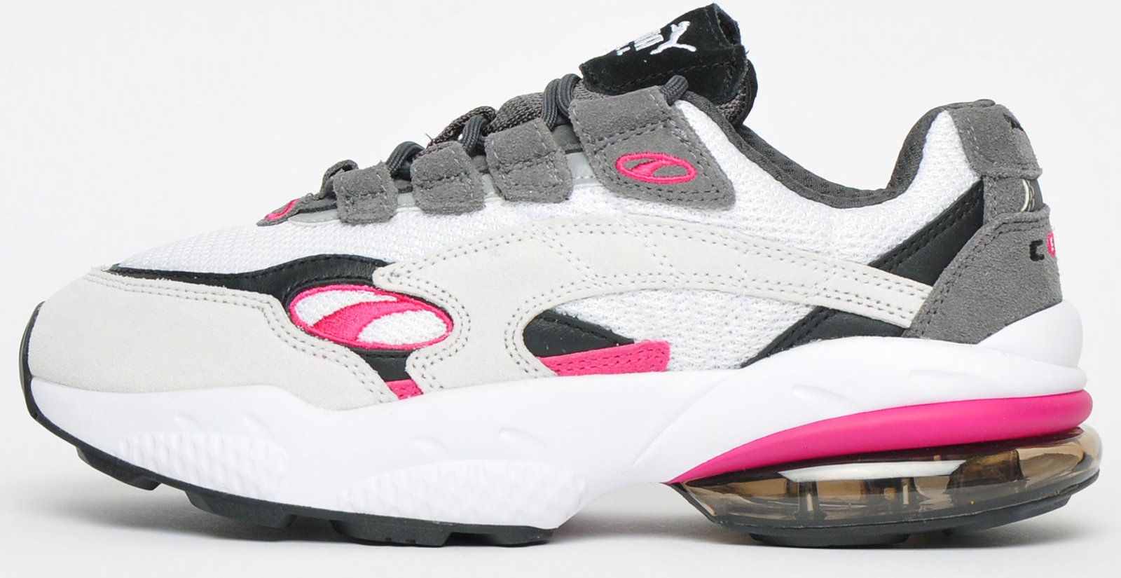 Puma Cell Gift weiße lila textile Schnürung Tief Trainer - Herren