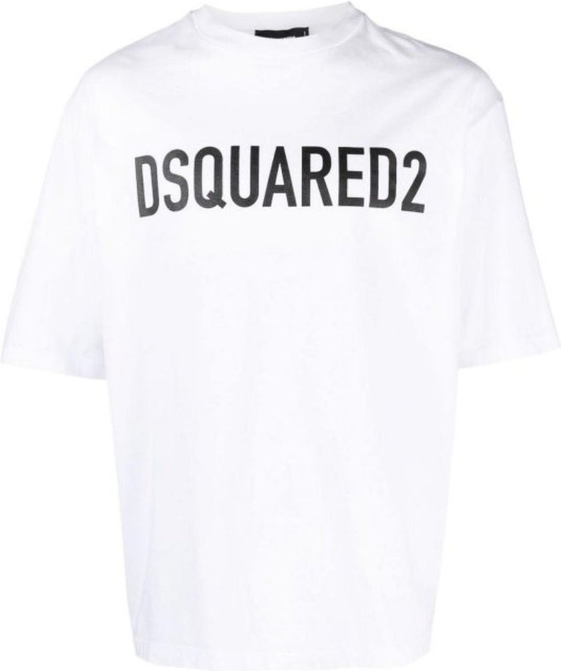 Dsquared2 T-shirt Mit Auffälligem Logo (weiß)