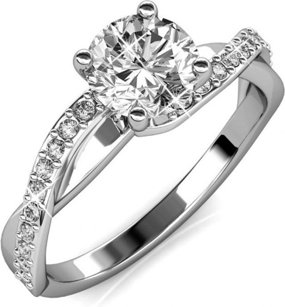 Eleanor Ring - Silber und Kristall