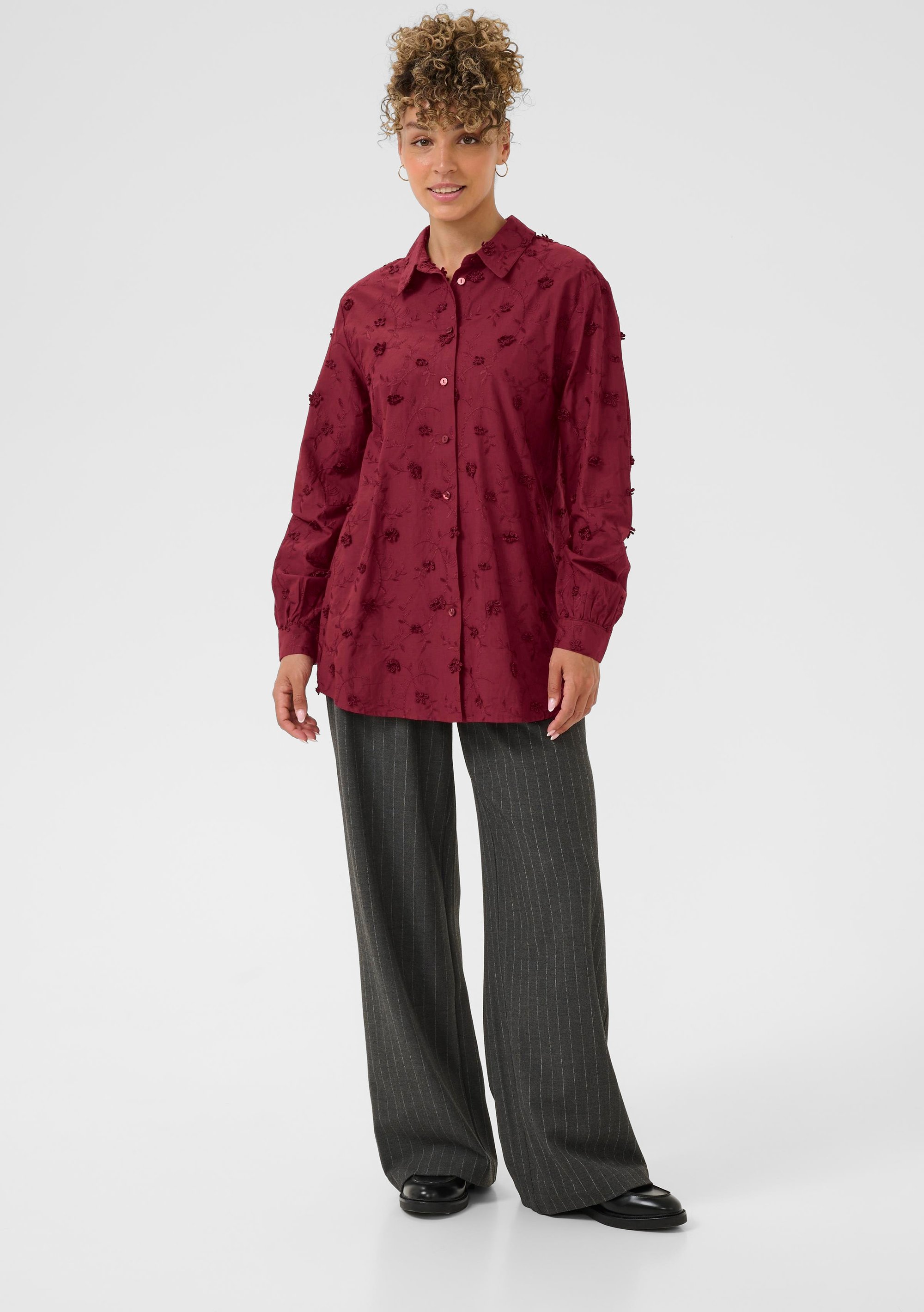 Langarm - Hemd CROlivia Langarm - Hemd Loose fit wine