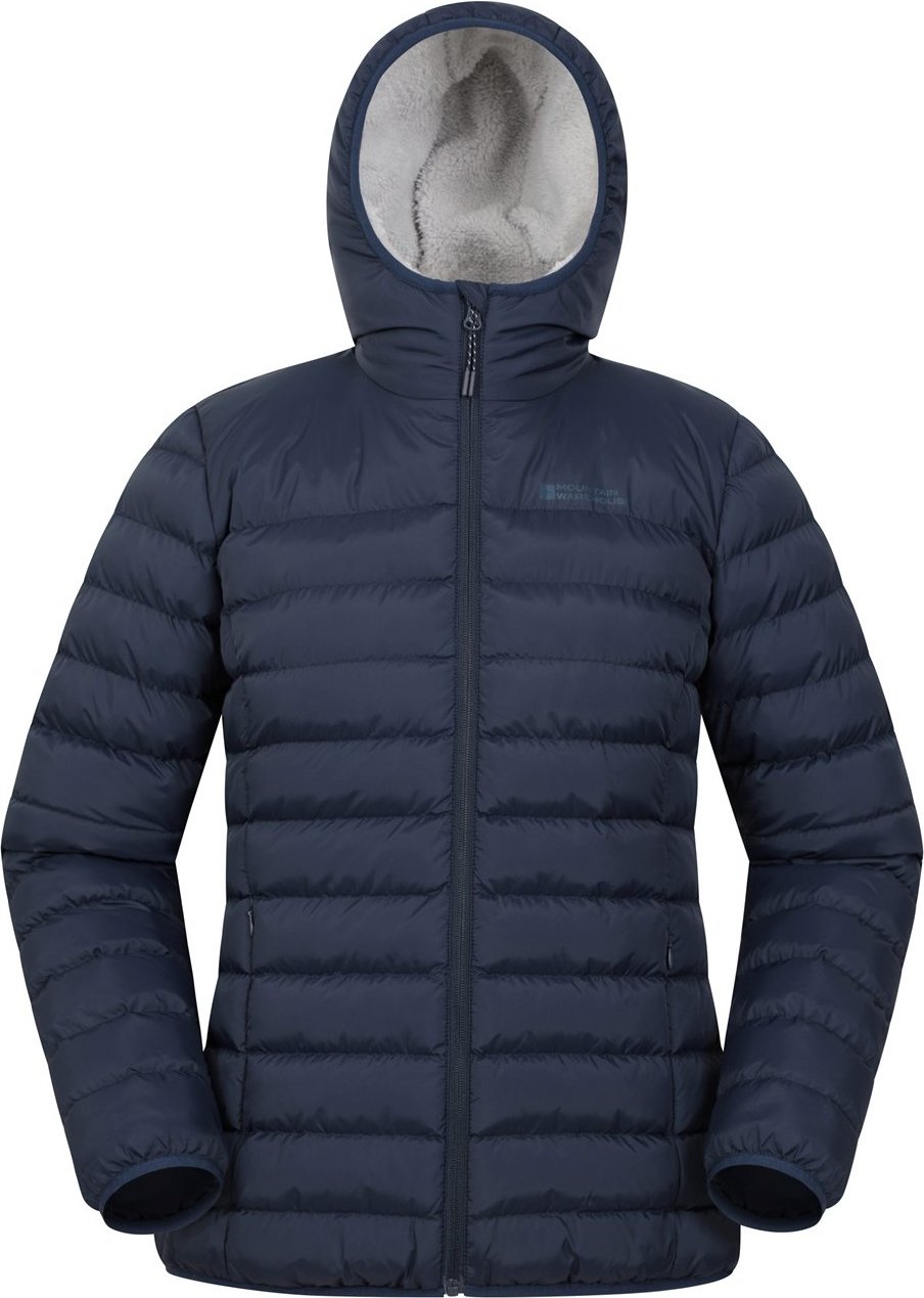 Mountain Warehouse Damen/Damen Kunstfell gefütterte wattierte Jacke (Navy)