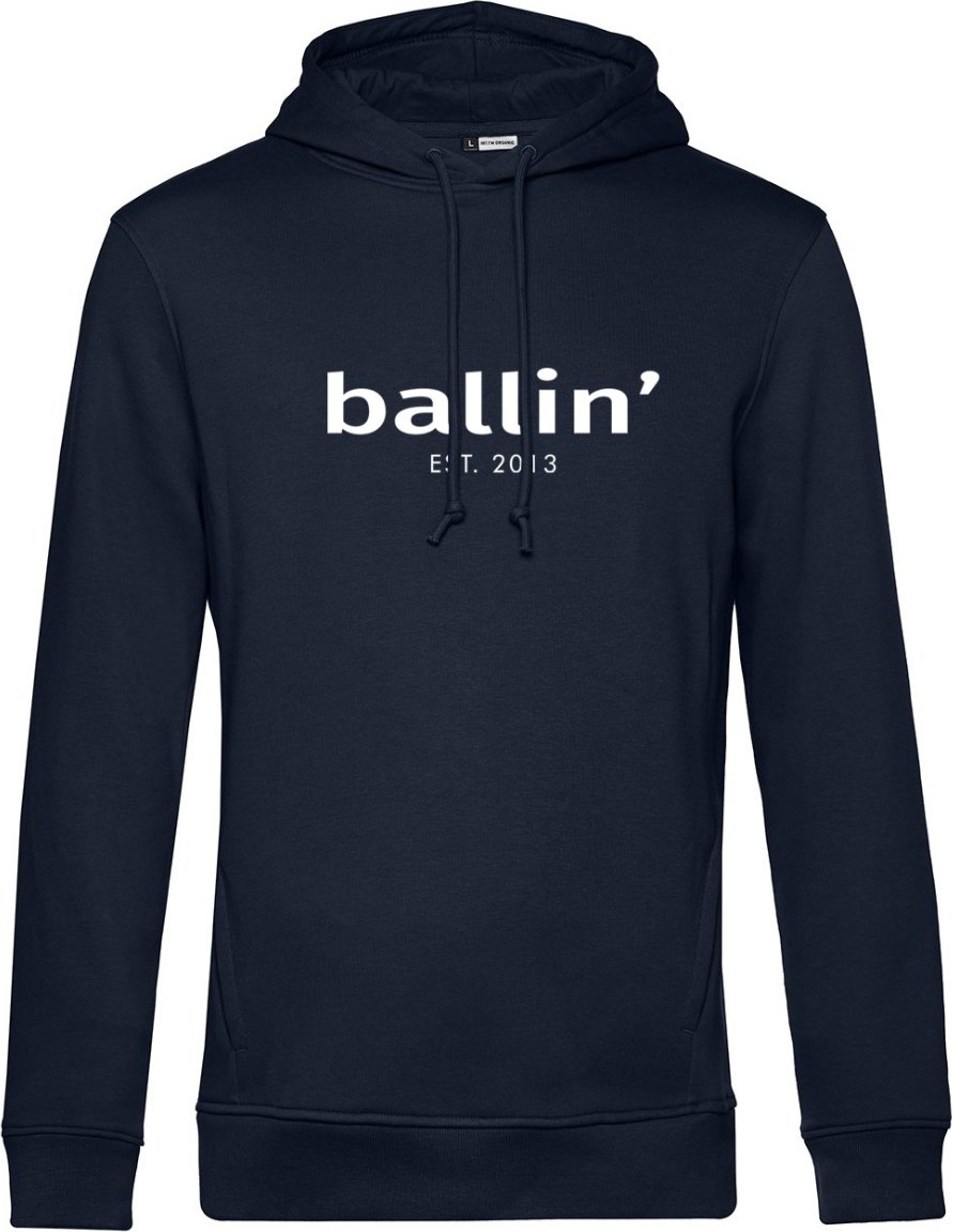 Basic Hoodie von Ballin Est. 2013 in der farbe Blau und in größe XXL.