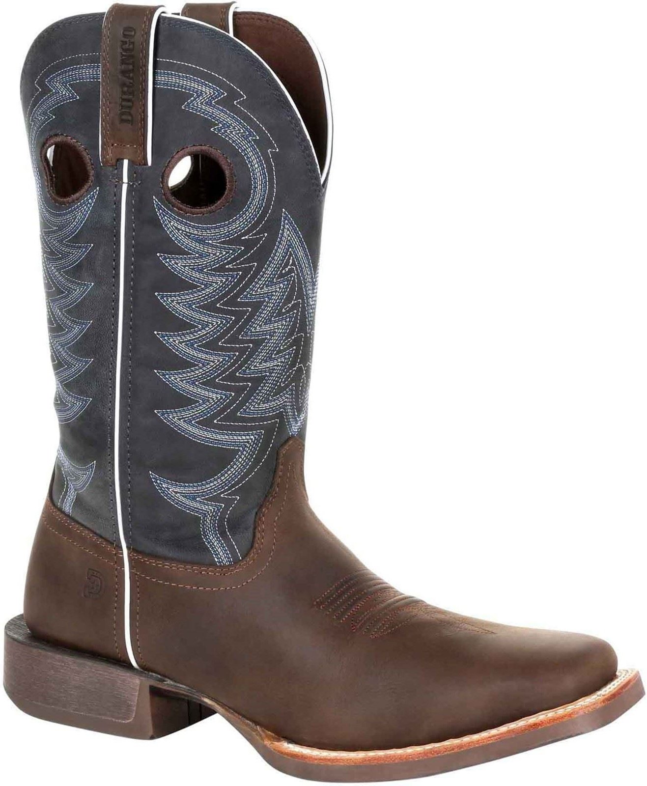 Durango Rebel Pro Leder Herrenstiefel Belgisches Braun/Denim Blau