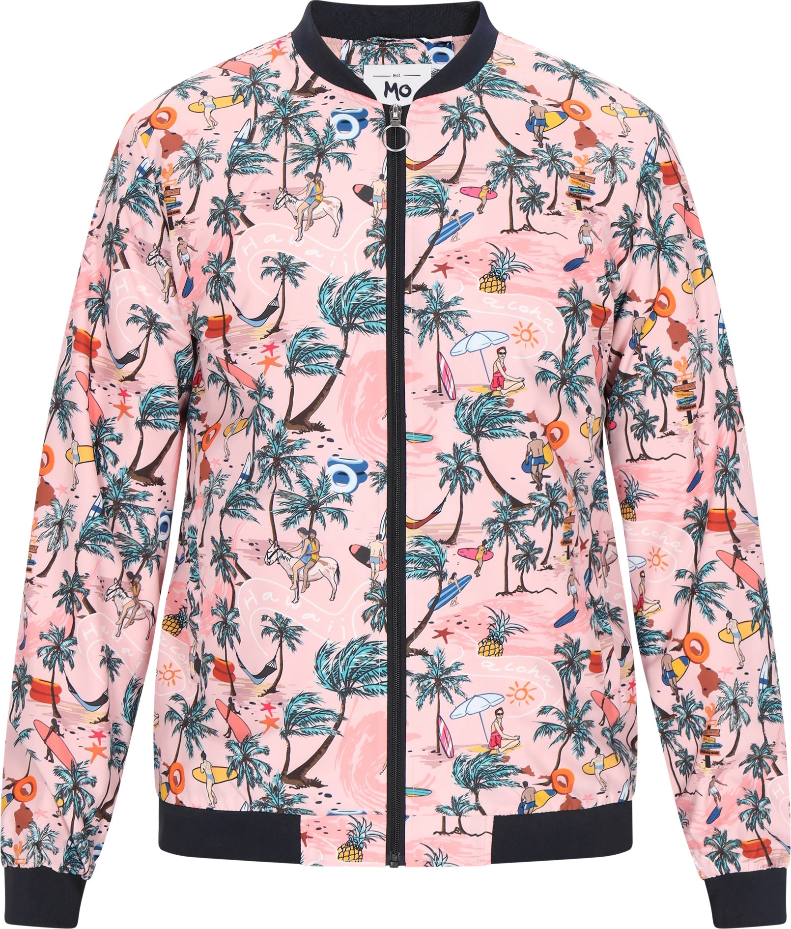 Mo Jacke Männer hellrosa mehrfarbig
