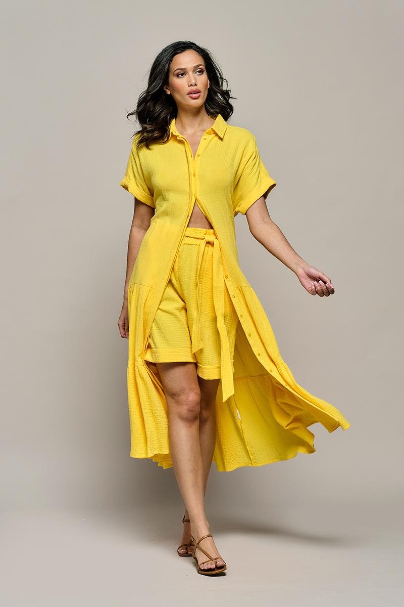 Angela Kleid Gelb