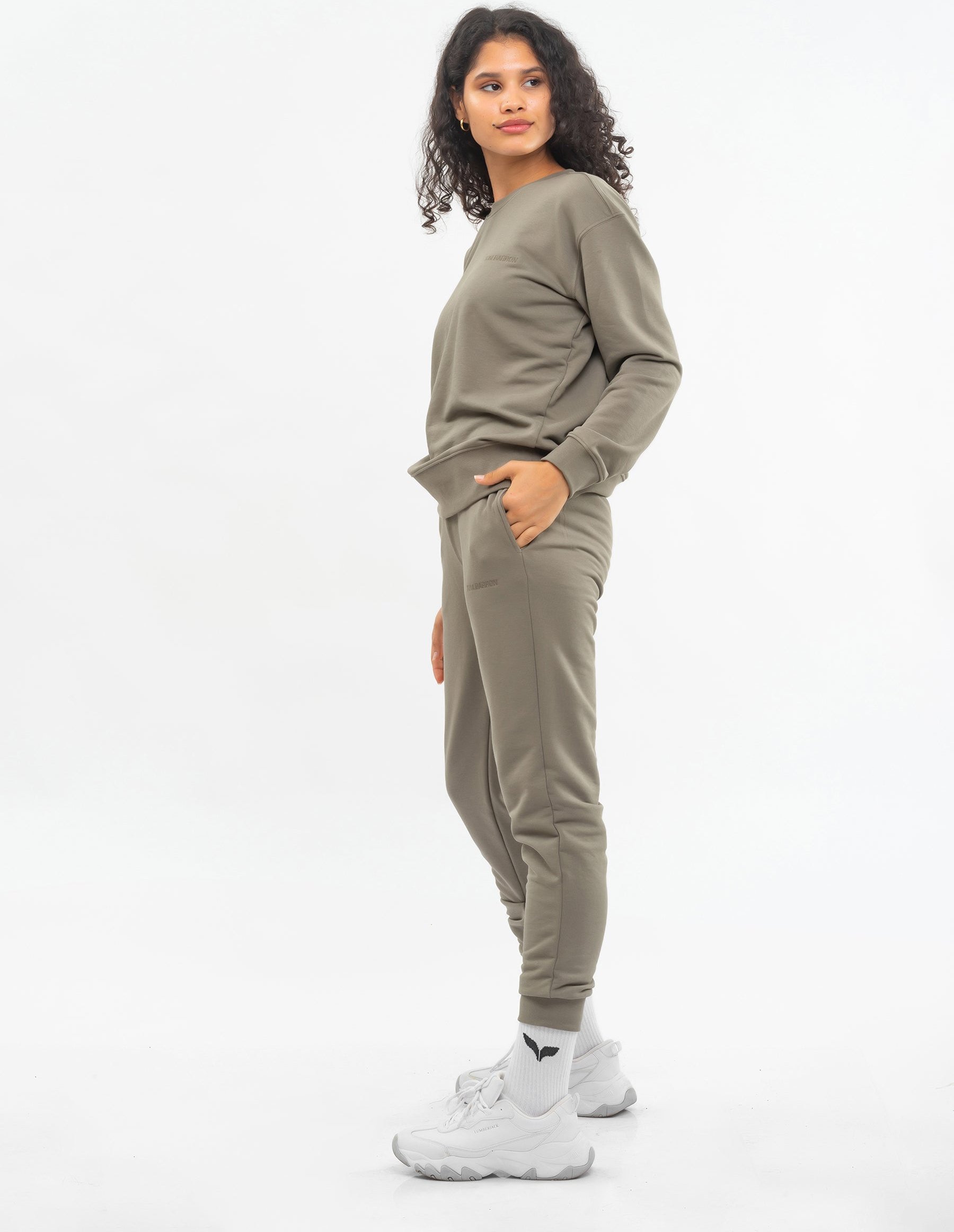 Tom Barron Damen Lässiger Oversize-Trainingsanzug-Set