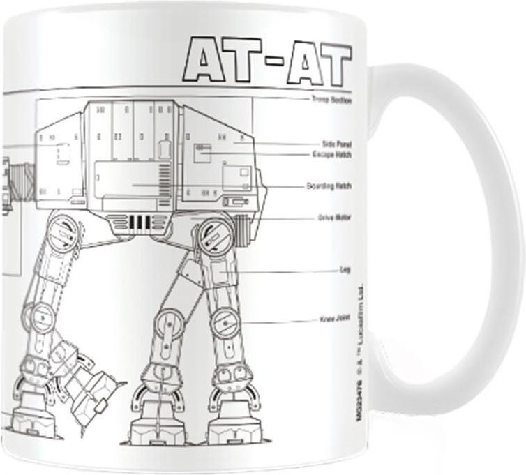 Star Wars - Kaffeebecher, ´AT-AT´ (Weiß/Schwarz)