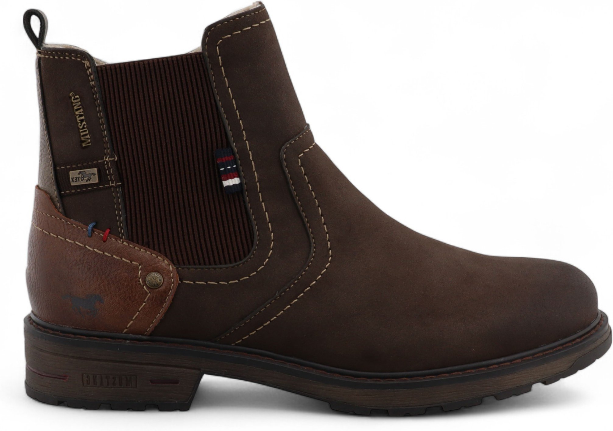 Mustang Herren-Chelsea-Stiefeletten, wasserabweisend, Mokka-Braun