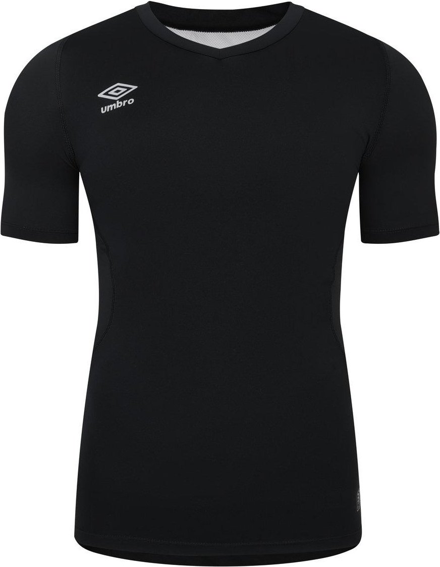 Umbro - "Elite" Base Layer Oberteil V-Ausschnitt für Herren/Damen Unisex (Schwarz)