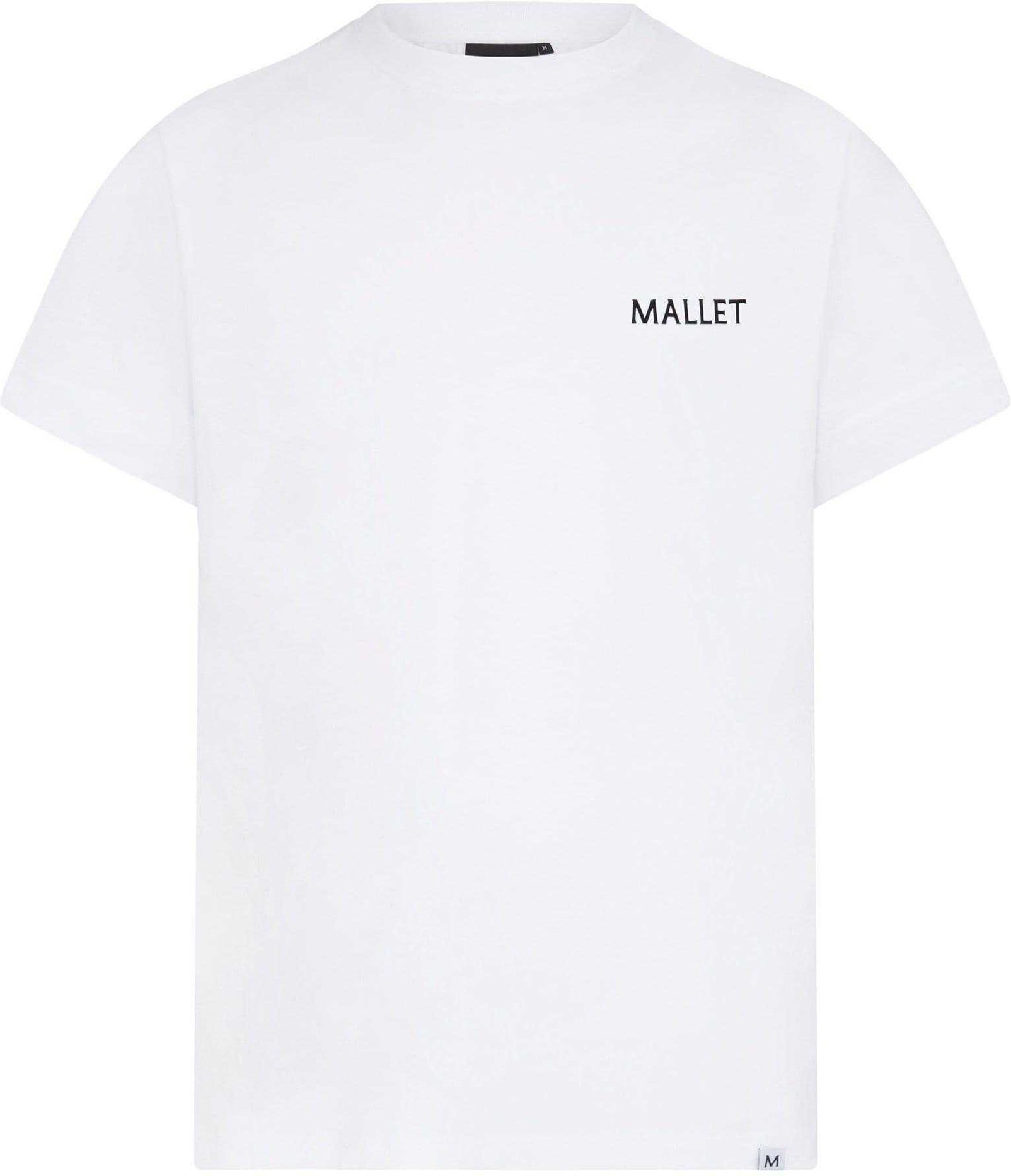 Mallet Herren Koordinaten Logo T-Shirt (Weiß)