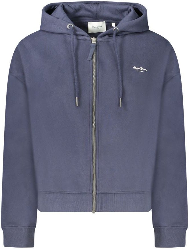 Pepe Jeans Blaue Baumwoll-Hoodie für Frauen