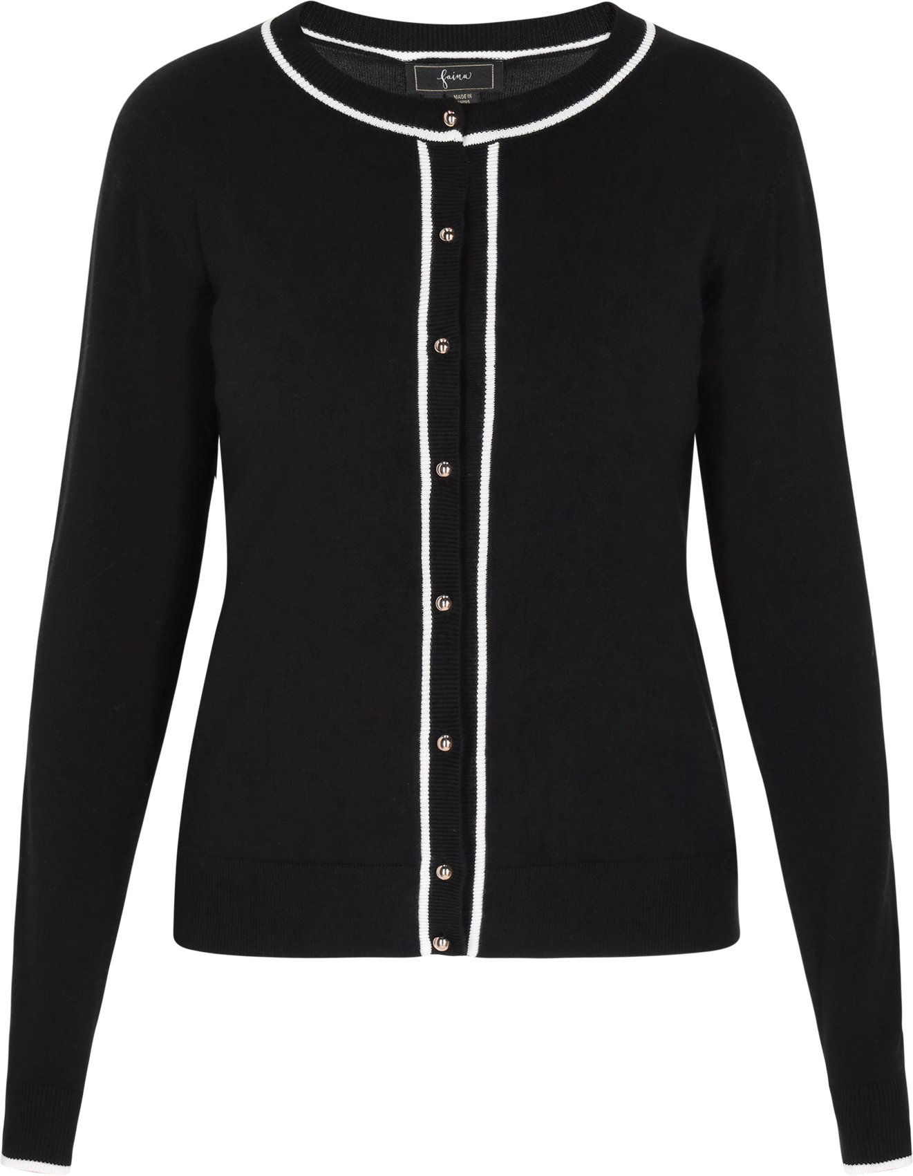 Faina Strickjacke Frauen Schwarz