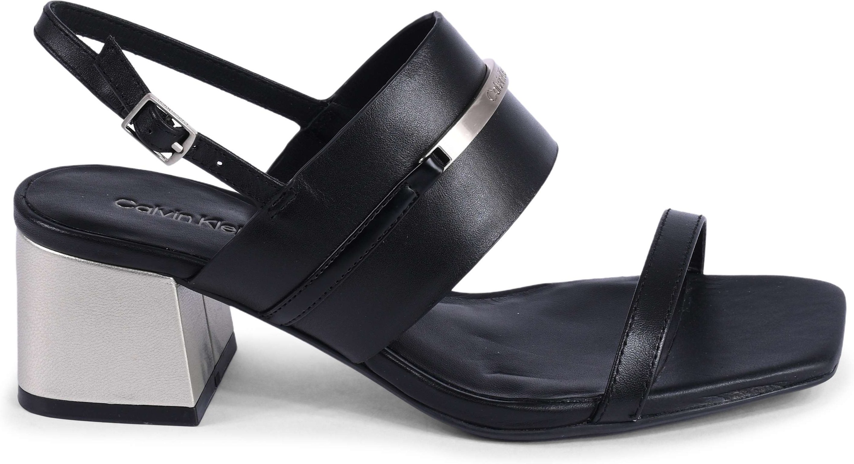 Leder Blockabsatzsandalen