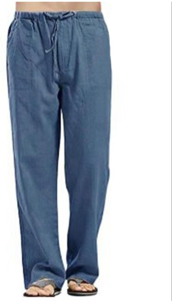 Hose mit Kordelzug und geradem Bein