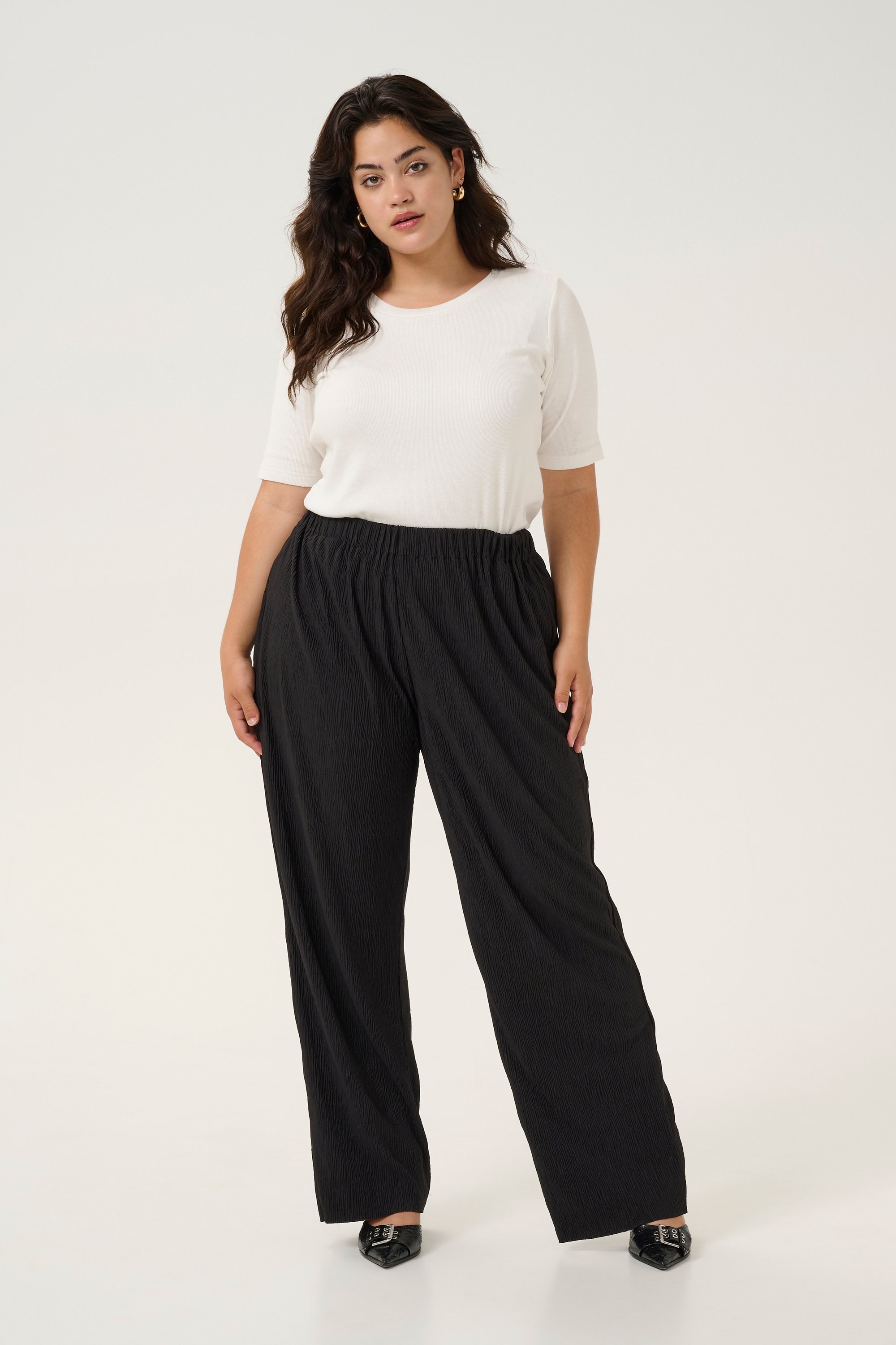 Casual Hose Loose fit Black