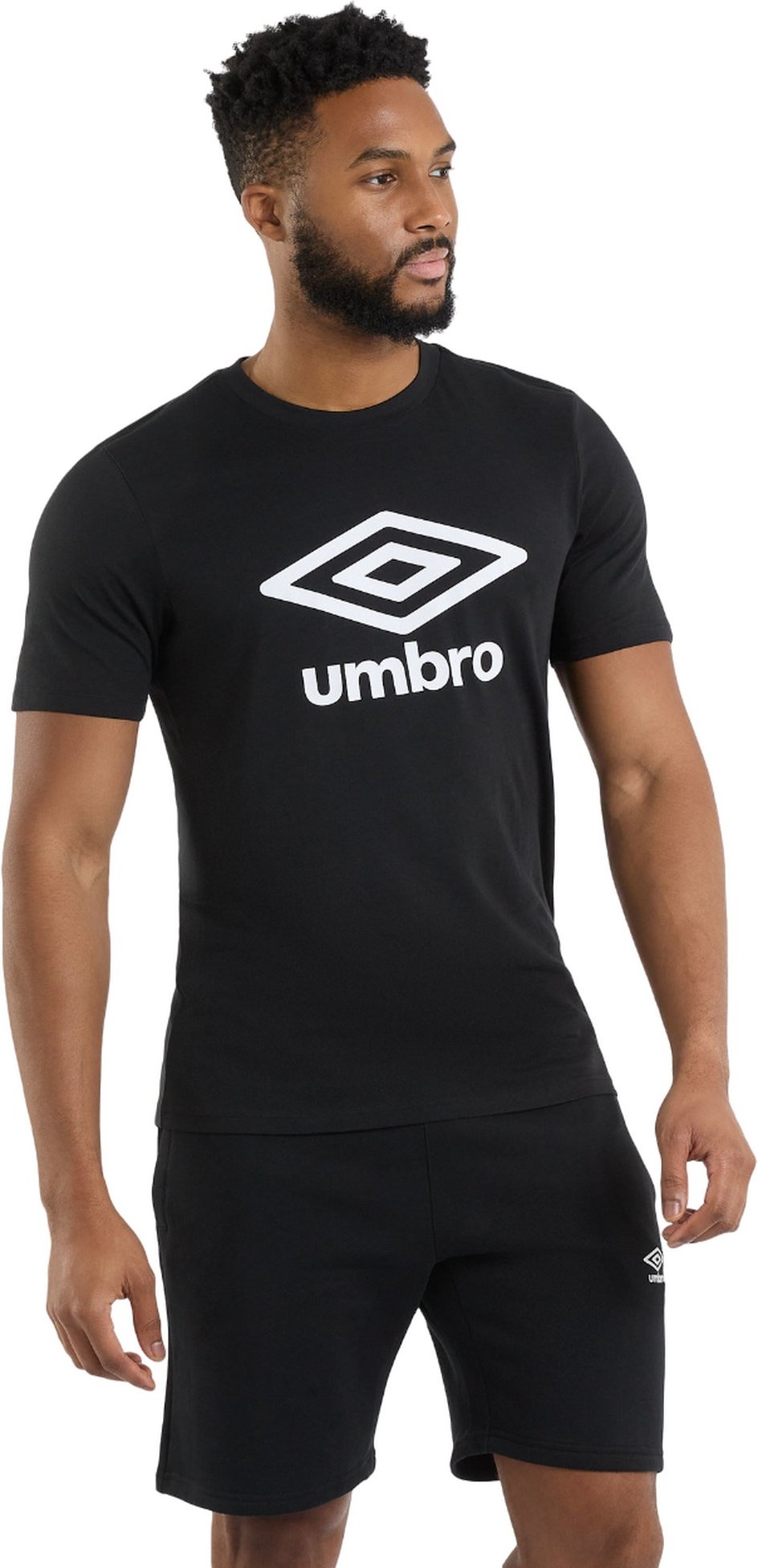 Umbro - T-Shirt für Herren (Brillantes Weiß/Schwarz)