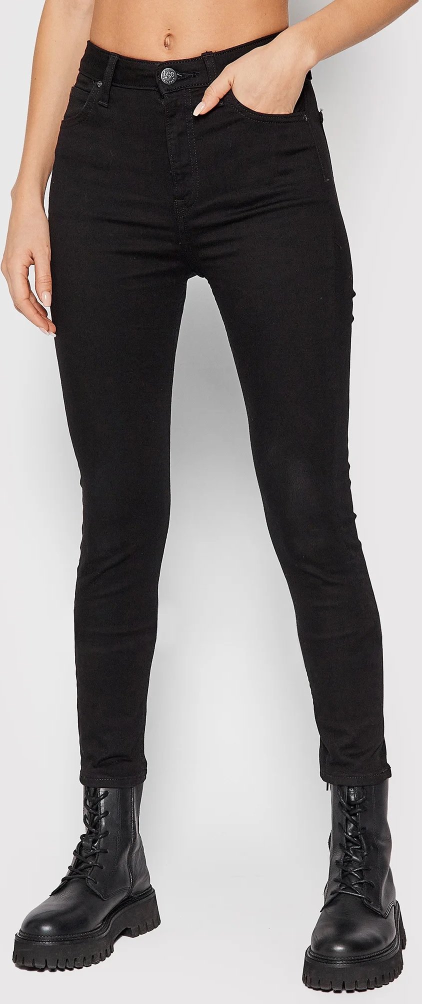 Lee - Super Skinny - Haute Taille - Noir Rinse