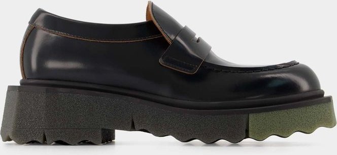 Sponge Loafer Stiefelette - Off White - Schwarz/Militaire - Leder
