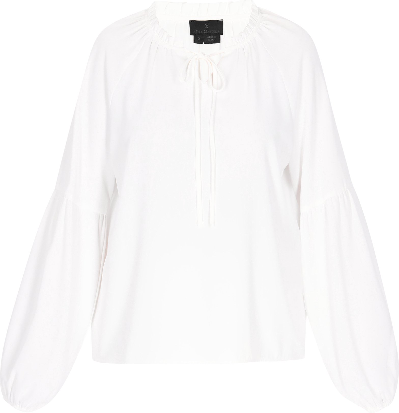 Dreimaster Bluse Frauen cremefarben