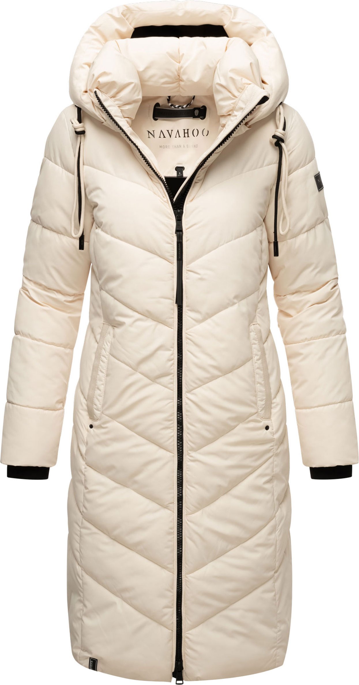 Navahoo Damen Winterjacke Sahnekatzii – Lang & Extra Warm