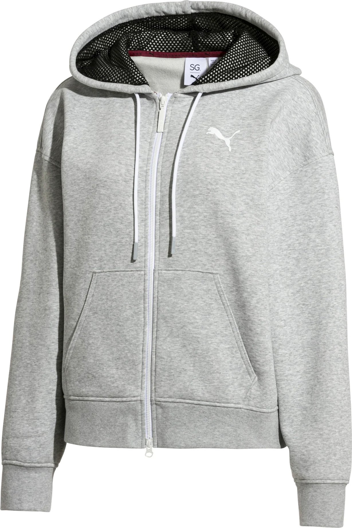 Puma x Selena Gomez Frauen traning Hoodie Grafikspur Top Grey 517805 01