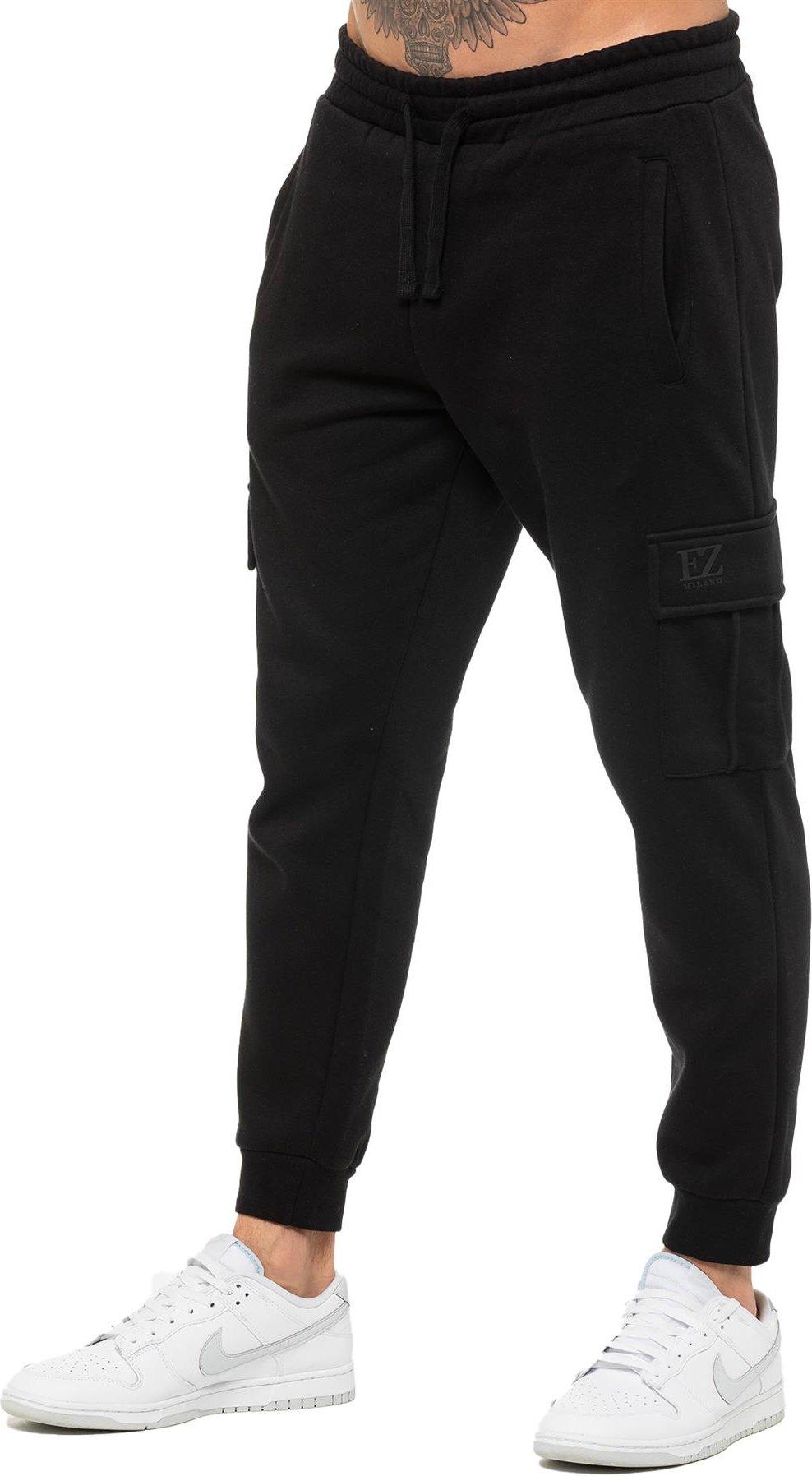 Enzo | Herren Cargo-Jogger - Schwarz