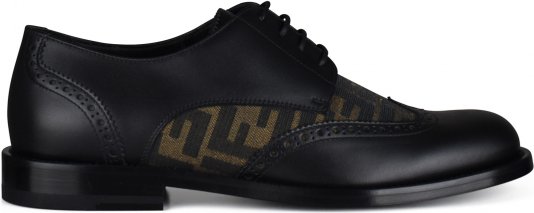 Fendi Derbys Schwarz