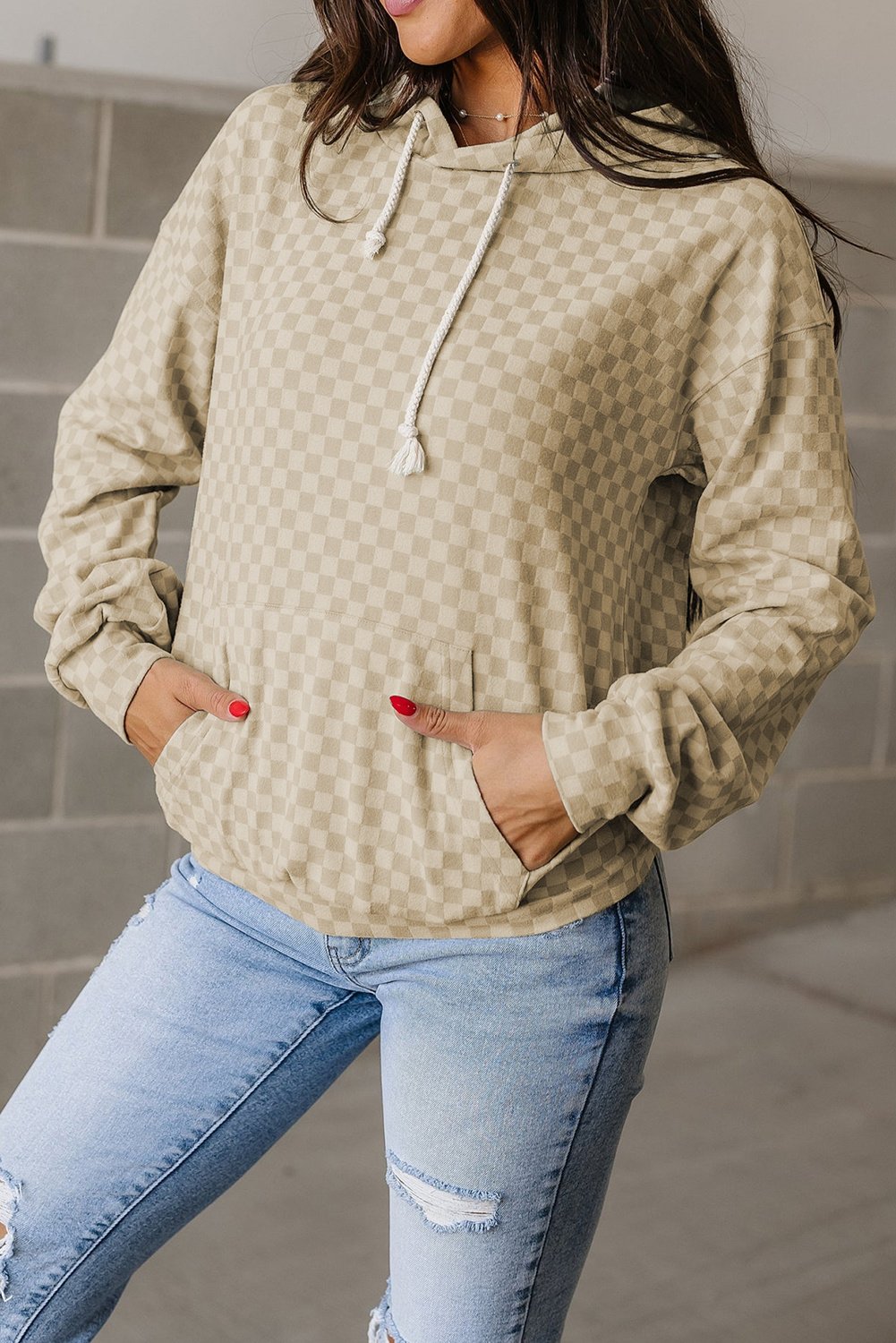 Kariierte Samtleggings