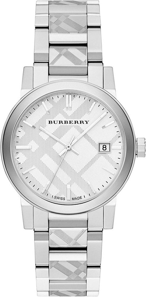 Burberry BU9037 Die Stadt graviert überprüft Stahl Unisex-Uhr