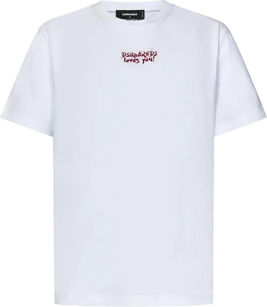 Dsquared2 Loves You Logo Weißes T-shirt