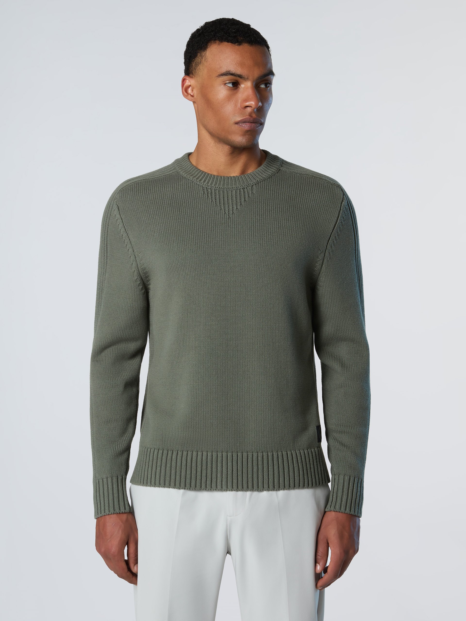 North Sails Pullover Rundhalsausschnitt mit Rippbündchen