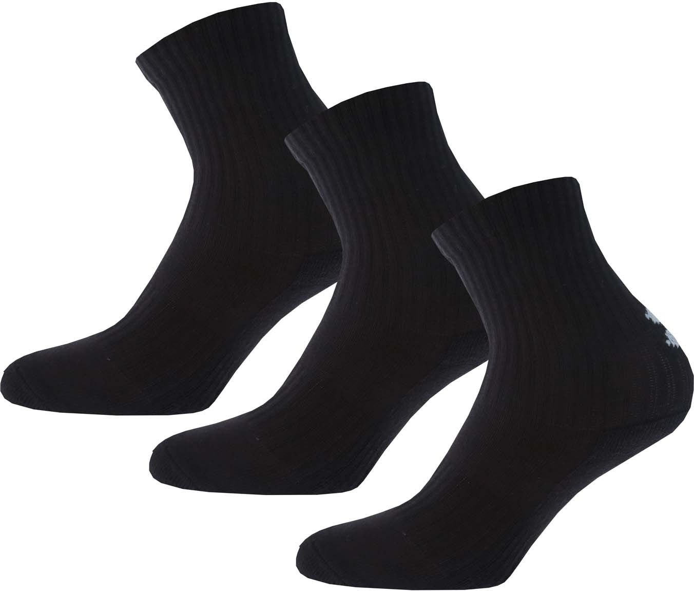Junge unter Armour UA Core 3-Pack No Show Socken in schwarz