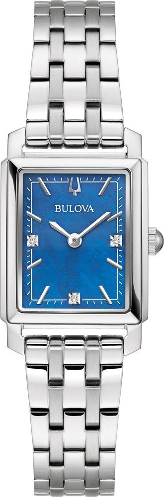 Bulova Sutton Silber Damen Armbanduhr 96P245