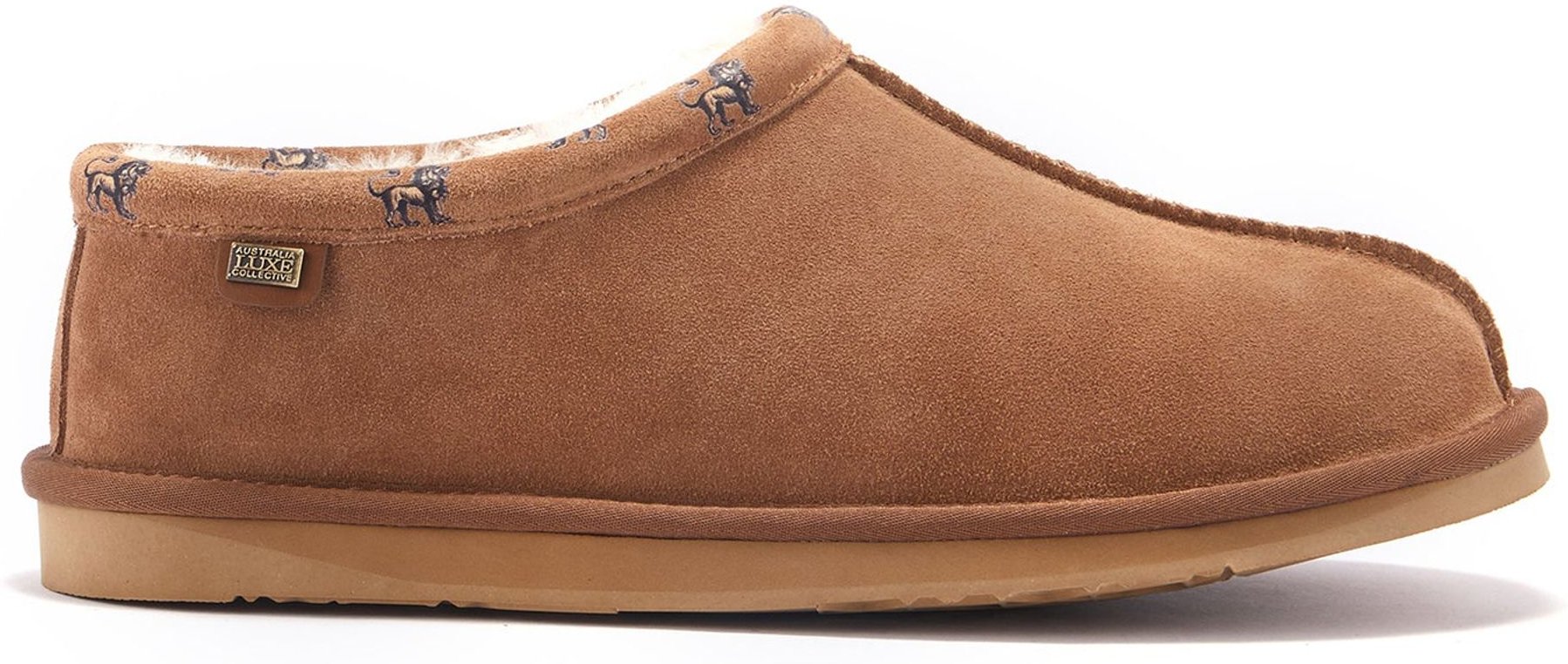 Kastanienbraune Outback-Hausschuhe für Herren