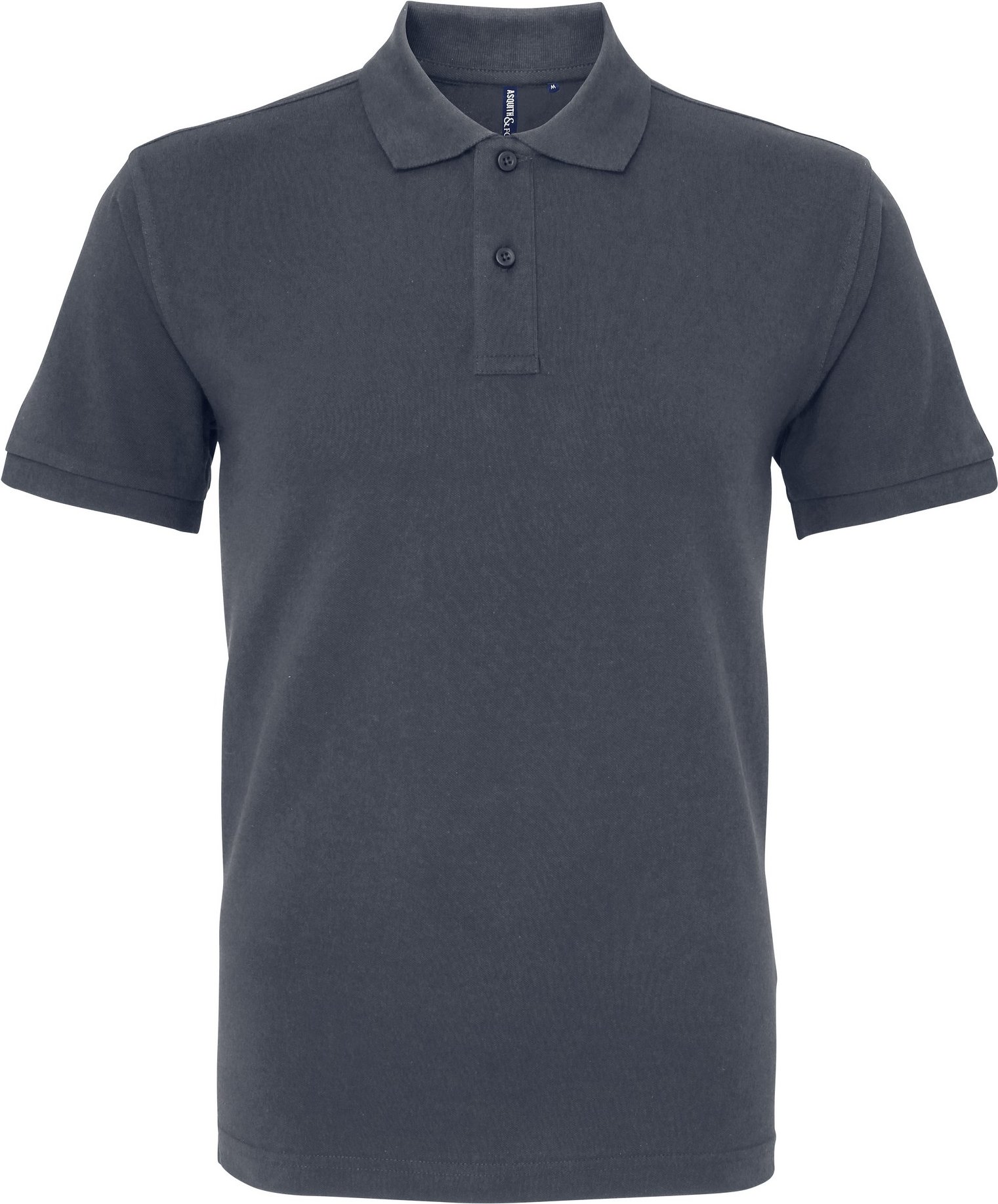 Asquith & Fox Herren Bio-Poloshirt in klassischer Passform (Graphit)