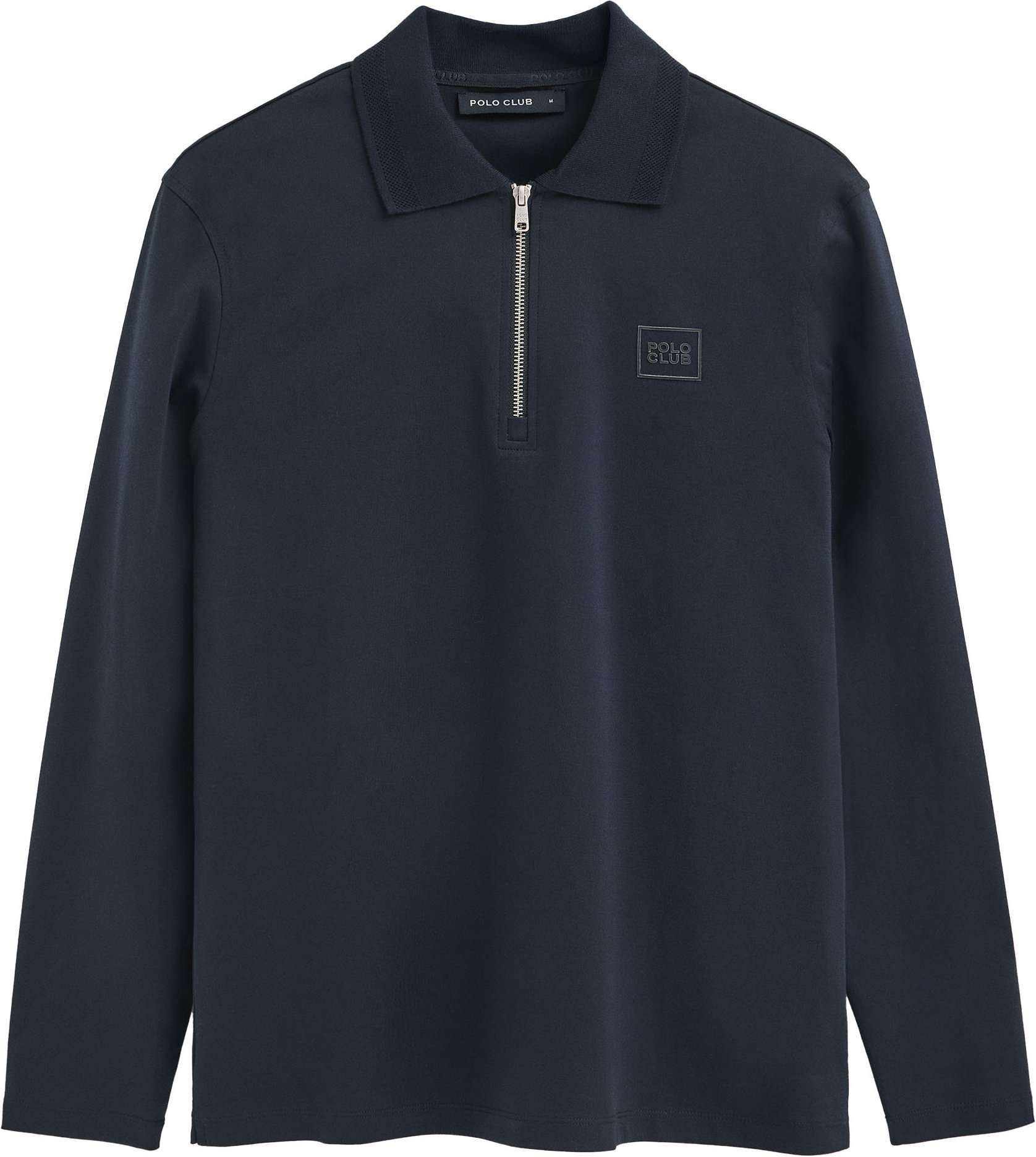 Poloshirt Peter marineblau mit gummiertem Polo Club-Patch