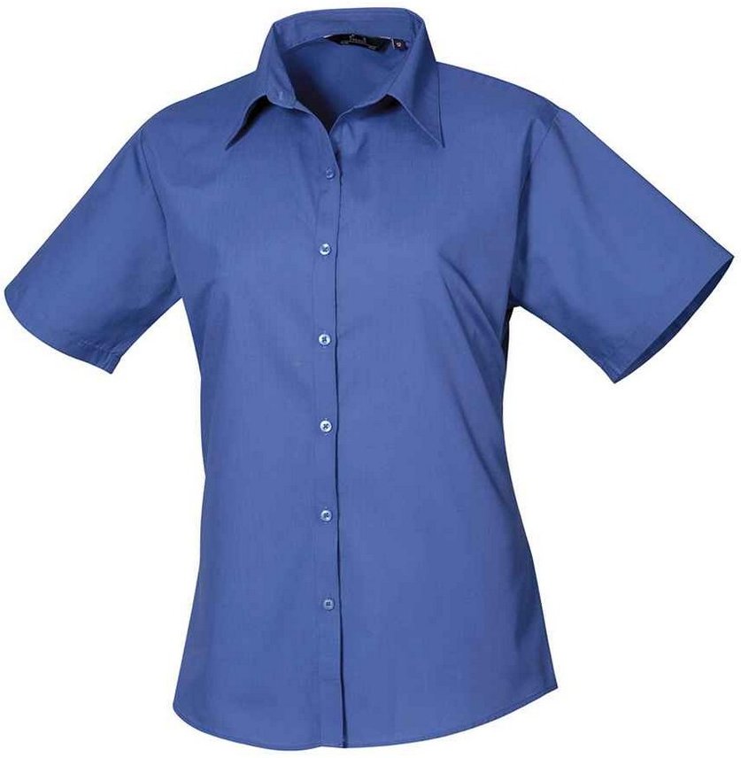 Thumbnail - Premier - Bluse für Damen kurzärmlig (Königsblau)