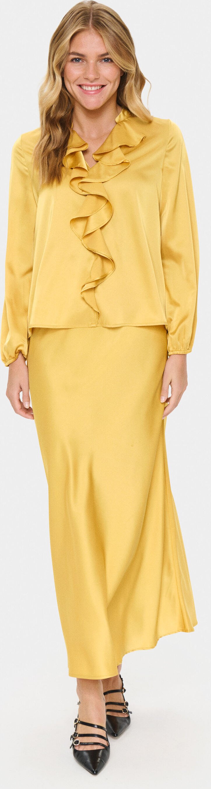 Langarm-Bluse LodisaSZ Gerade Passform yellow