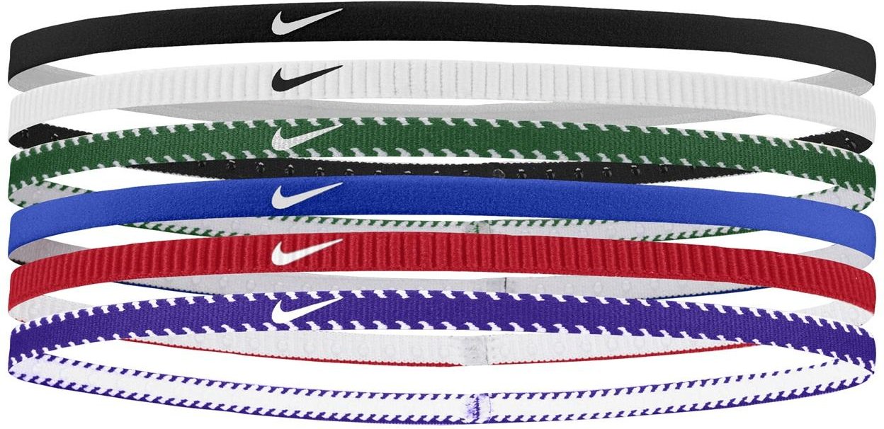 Nike - Haarband Flexibel(6er-Pack) (Königsblau/Rot)