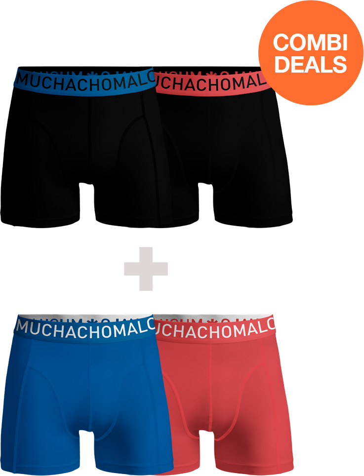 Muchachomalo Herren Boxershorts – 2+2 Stück – Herren Unterhosen