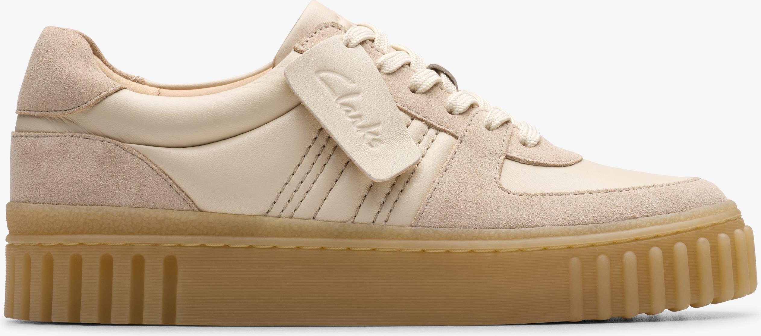 Mayhill Spitze Sand Kombination Leder Schuhe